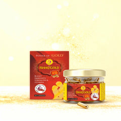 ISHHQ Gold Capsules | Ayurvedic Plant-Based Wellness Supplement for Boost Immunity, Strength and Stamina - Free 1gm Kesar with this Pack