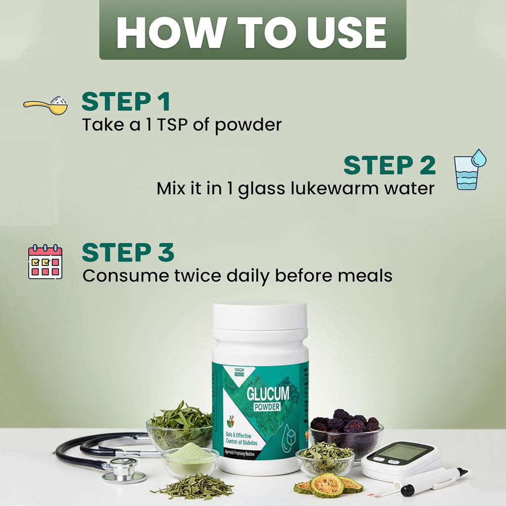 Glucum Powder 100g - Manage your Blood Sugar