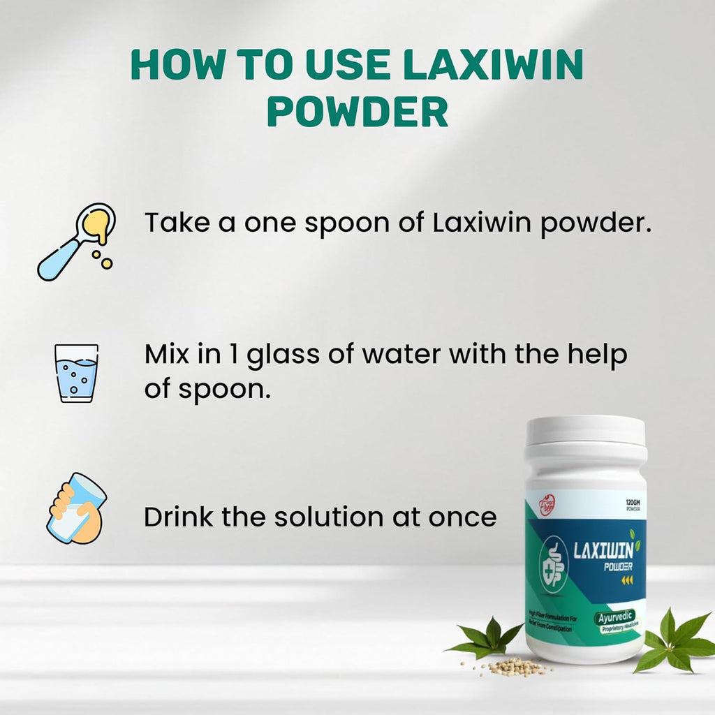 Laxiwin - Constipation Relief Powder (Sugar Free 120g)