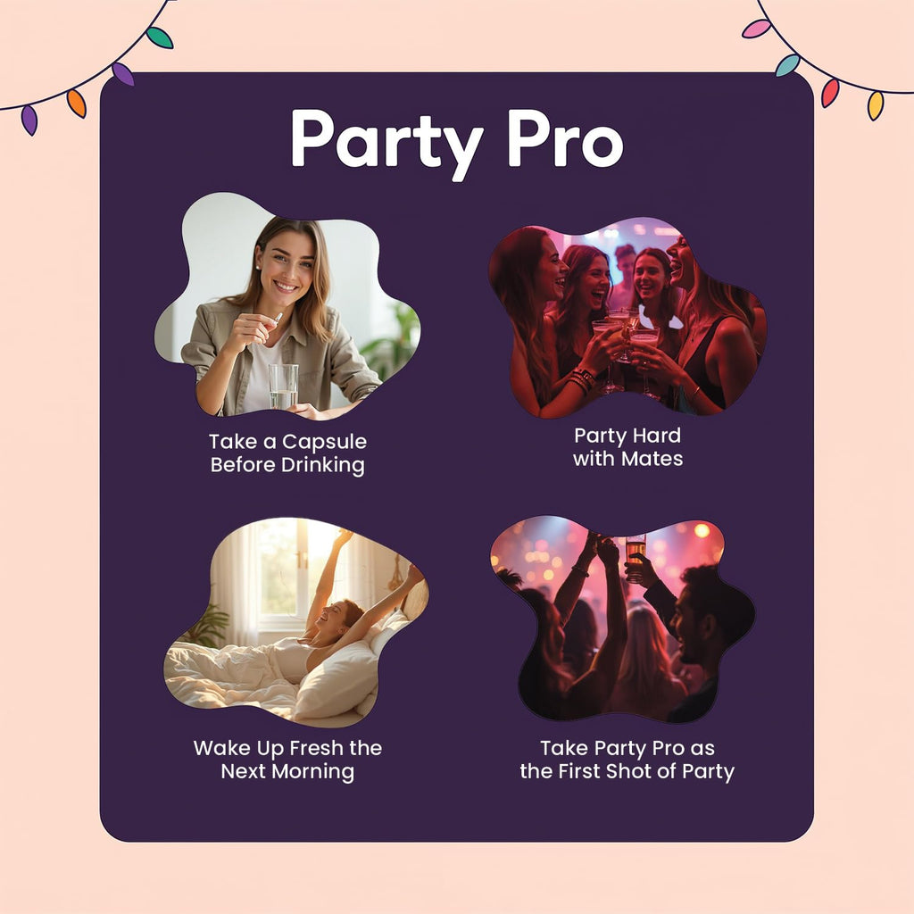 PartyPro Hangover Relief Capsules (10 Capsules)