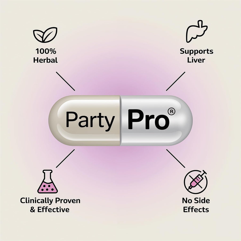 PartyPro Hangover Relief Capsules (10 Capsules)