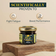 Shrway Biotec Shilajit Resin 20g | 500mg/Serving | Ayurvedic Shilajeet For Energy Booster, Increase Stamina, Muscle Growth | Infused with Gold | Supports Healthy Testosterone Level | Rich in Fulvic Acid