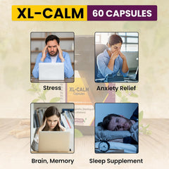 XL-Calm Capsules - Natural way to Provide Calm, Remove Stress & Accelerate Memory