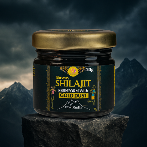 Shrway’s Shilajit Resin with Gold – Premium Himalayan Vitality Booster