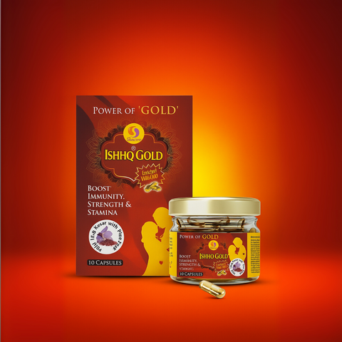ISHHQ Gold – Boost Stamina & Drive | 100% Herbal with Kesar