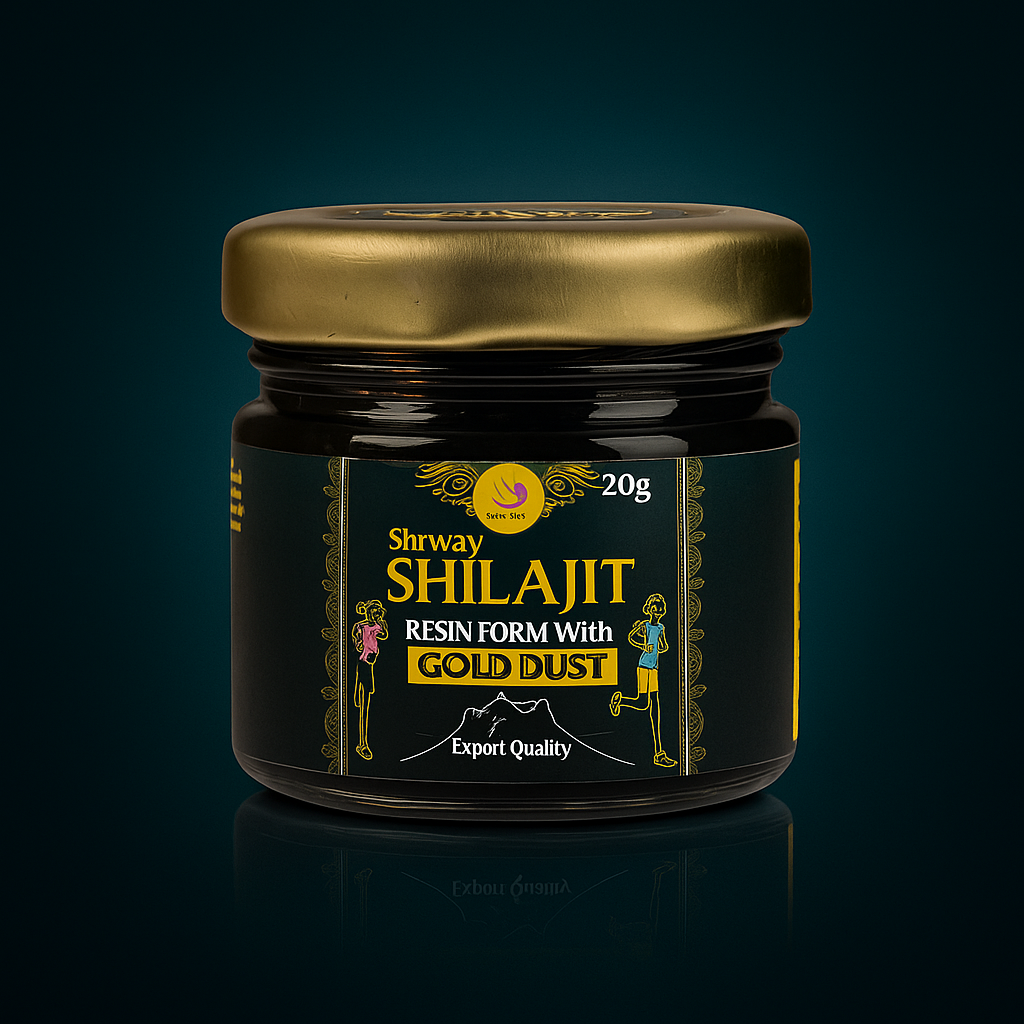Shrway’s Shilajit Resin with Gold – Premium Himalayan Vitality Booster